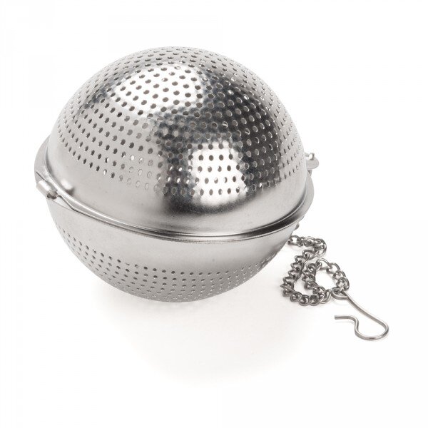 Perforated stainless steel round tea bal Perforated stainless steel round tea bal