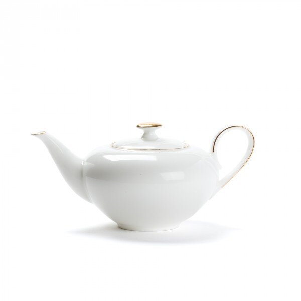 Porcelain teapot - CONCORDE - 0,4L - Golden border