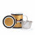 GRAPHIK - Mug en porcelaine modoré avec filtre et couvercle
