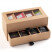 COFFRET 7/7 - coffret kraft 2 tiroirs craft, garni de 56 sachets