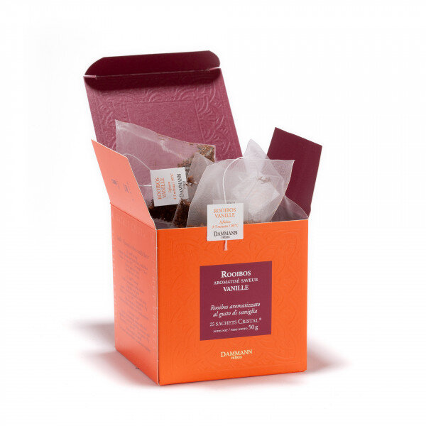 Rooibos Vanille, box of 25 Cristal® sachets