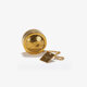 TEEKUGEL aus perforiertem Edelstahl mit goldenem Titan-Finish - Durchm. 4 cm