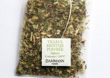 Tilleul-menthe poivrée, 25 sachets