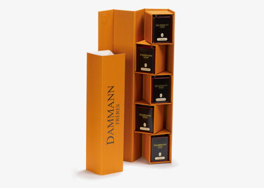 "ATLAS" gift set - 5 assorted teas in orange gift box