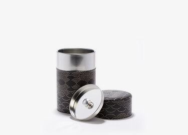 AIMAINA - BOÎTE À THÉ PAPIER WASHI Noir et blanc 100g