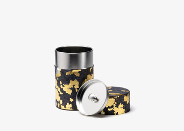 FURERU - BOÎTE À THÉ PAPIER WASHI gris et or 100g