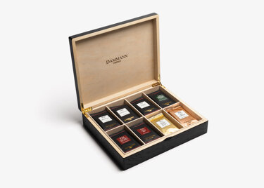 Coffret bois noir - 48 sachets Cristal® de thés